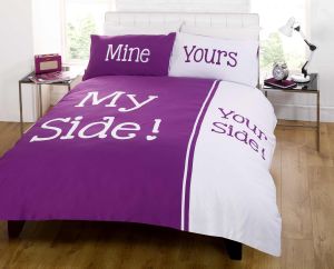 My Side Your Side Duvet Cover Set