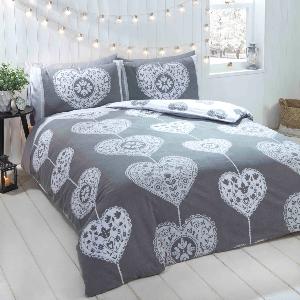 Scandi heart Duvet Set