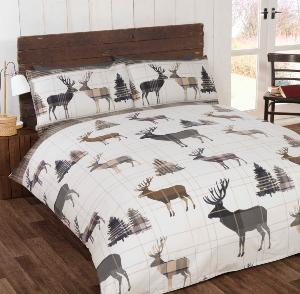 Stag Flannelette Duvet Cover Set