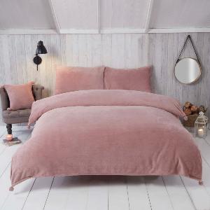 Pom Pom Fleece Duvet Set