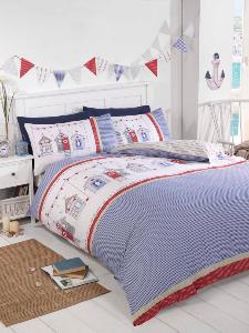 Beach Huts Duvet Cover Set