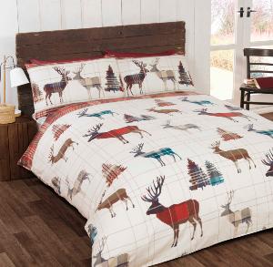 Stag Flannelette Duvet Cover Set