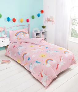 Rainbow Unicor Glow in the Dark Duvet Set