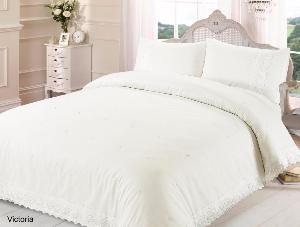 Victoria Embroidered Duvet Cover Set