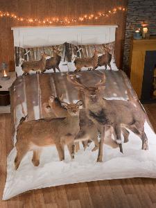 Winter Stag Duvet Cover Set